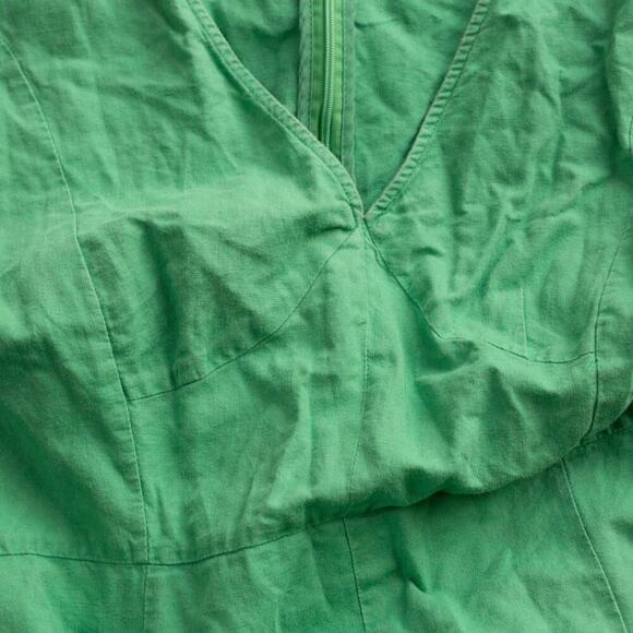 TOME Collective Green Linen Dress - Size 10 - Picture 5 of 6